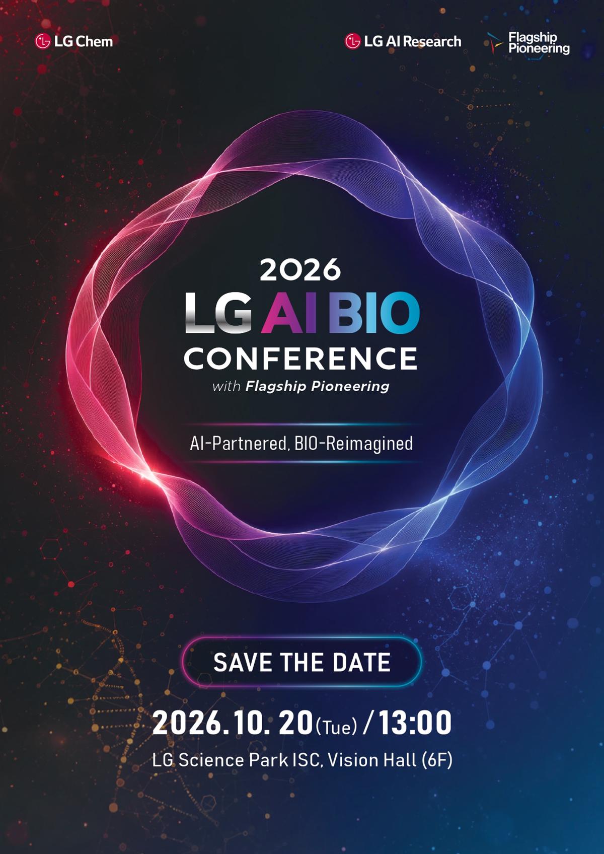 LG AI BIO Conference 2026 — Save the Date, October 20, 2026, LG Science Park ISC